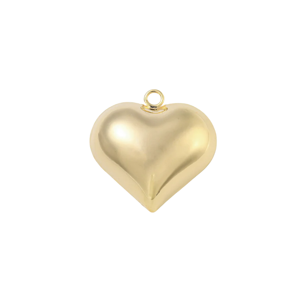 Gold Belle Heart Charm