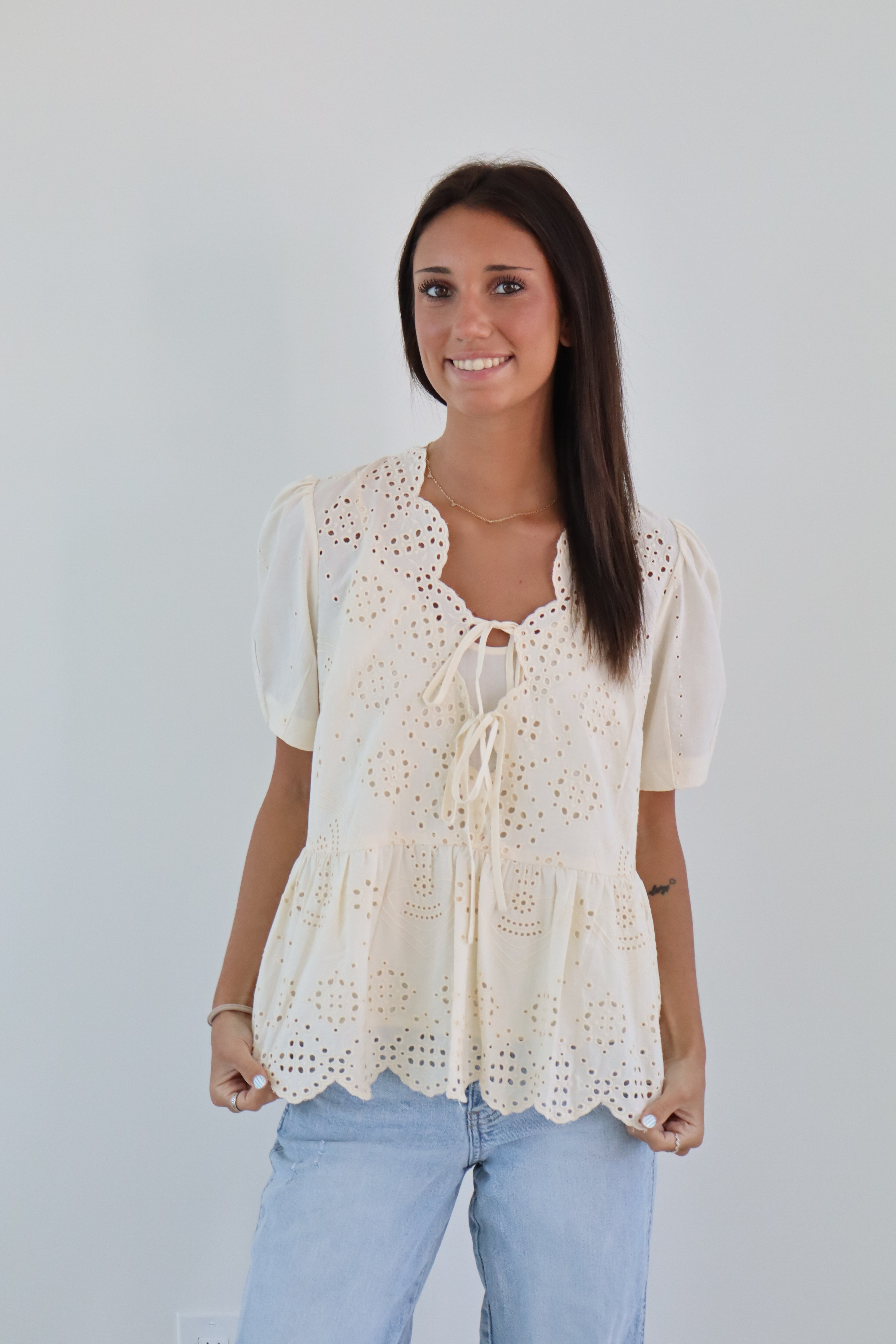 Eyelet Blouse