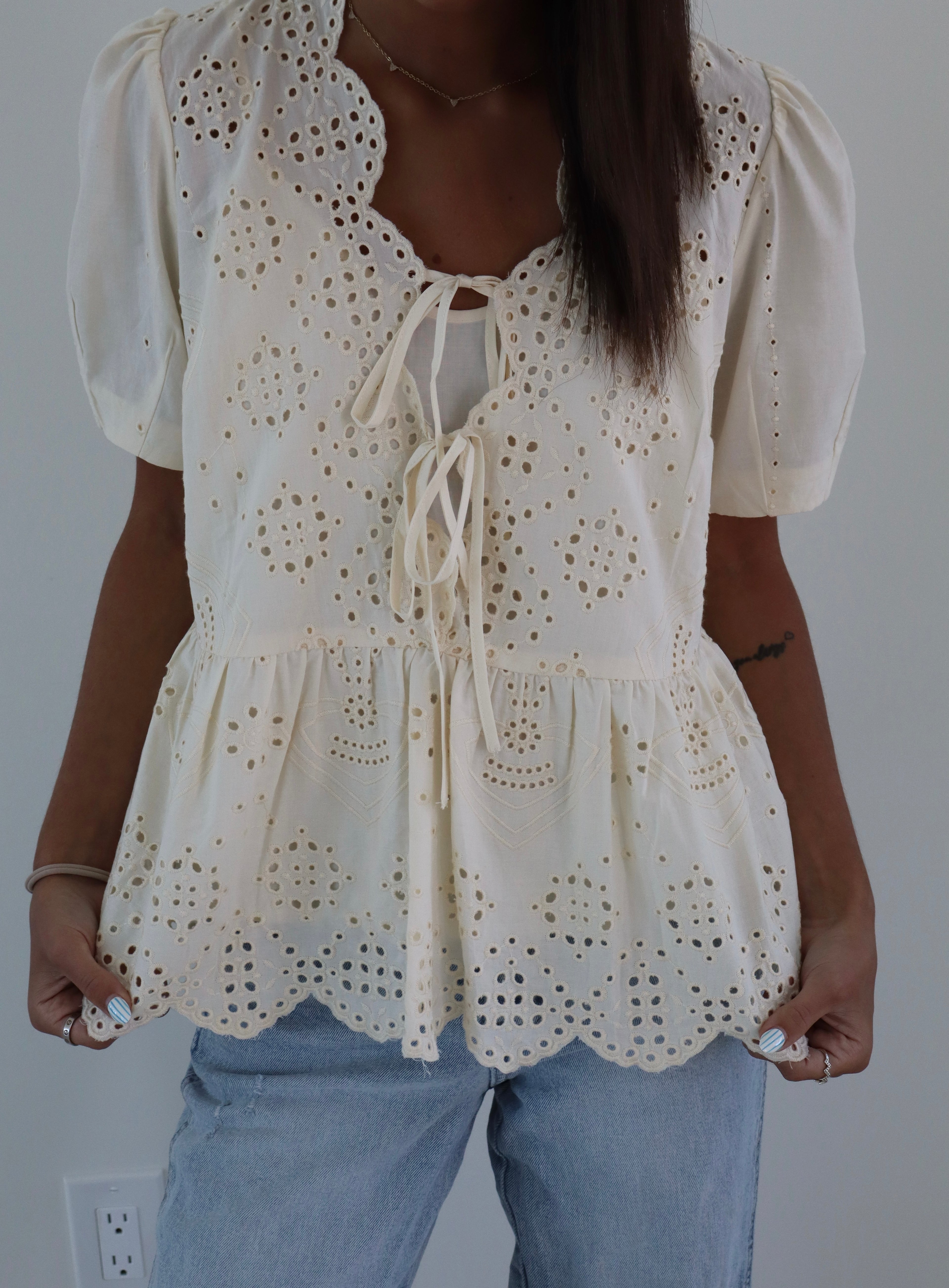Eyelet Blouse