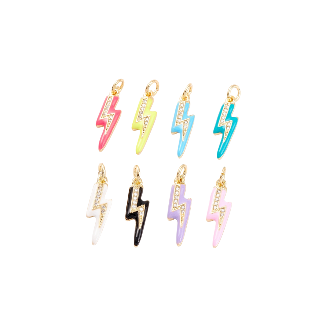 Gold Electric Flash Charm