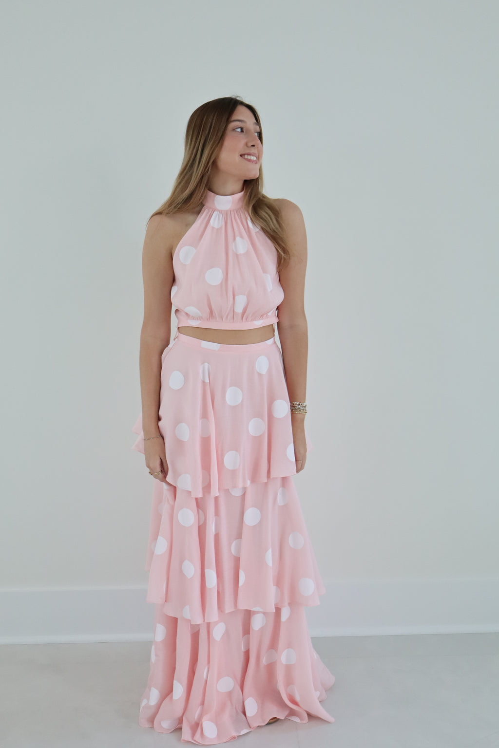 Pink Polka Dot Set