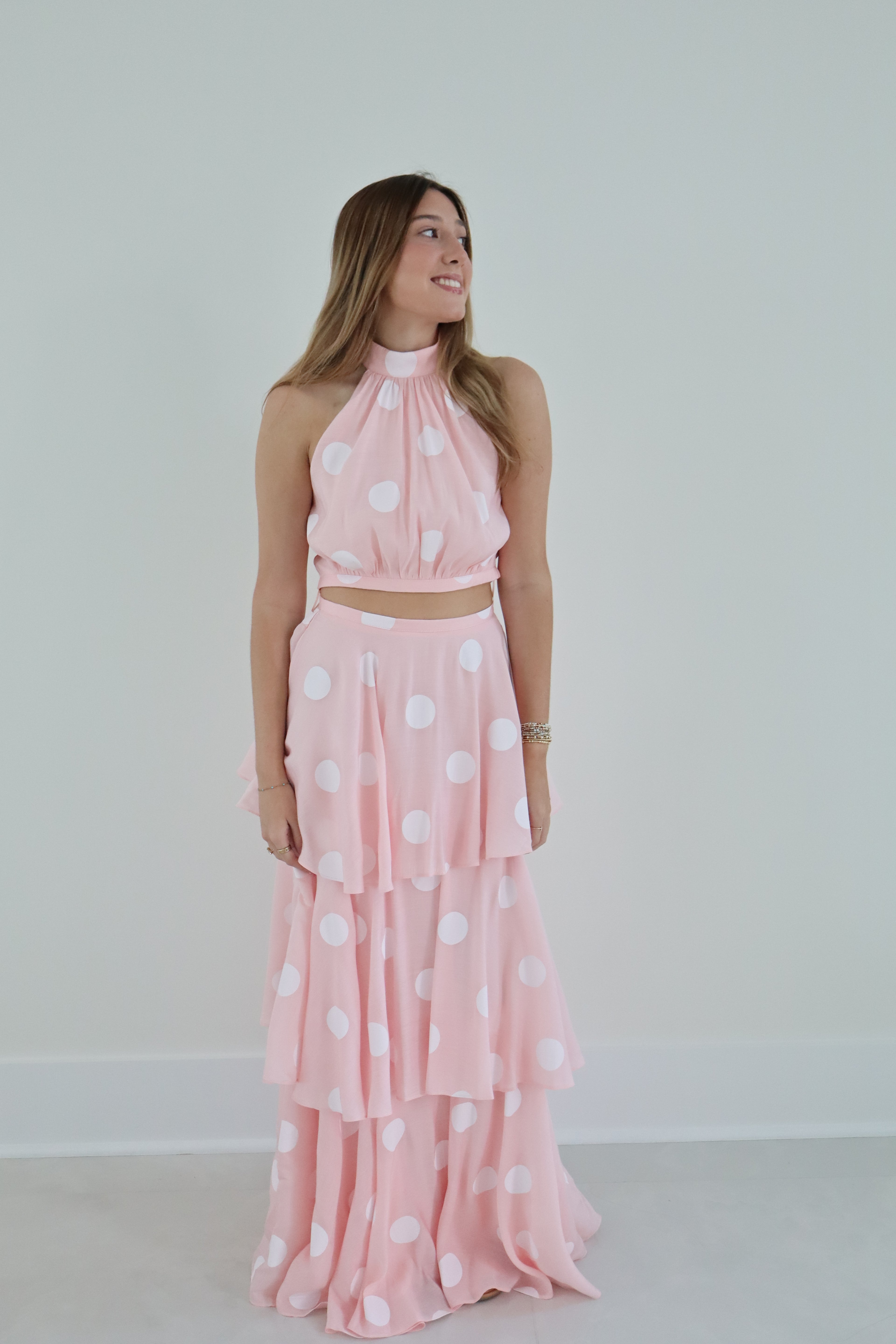 Pink Polka Dot Set