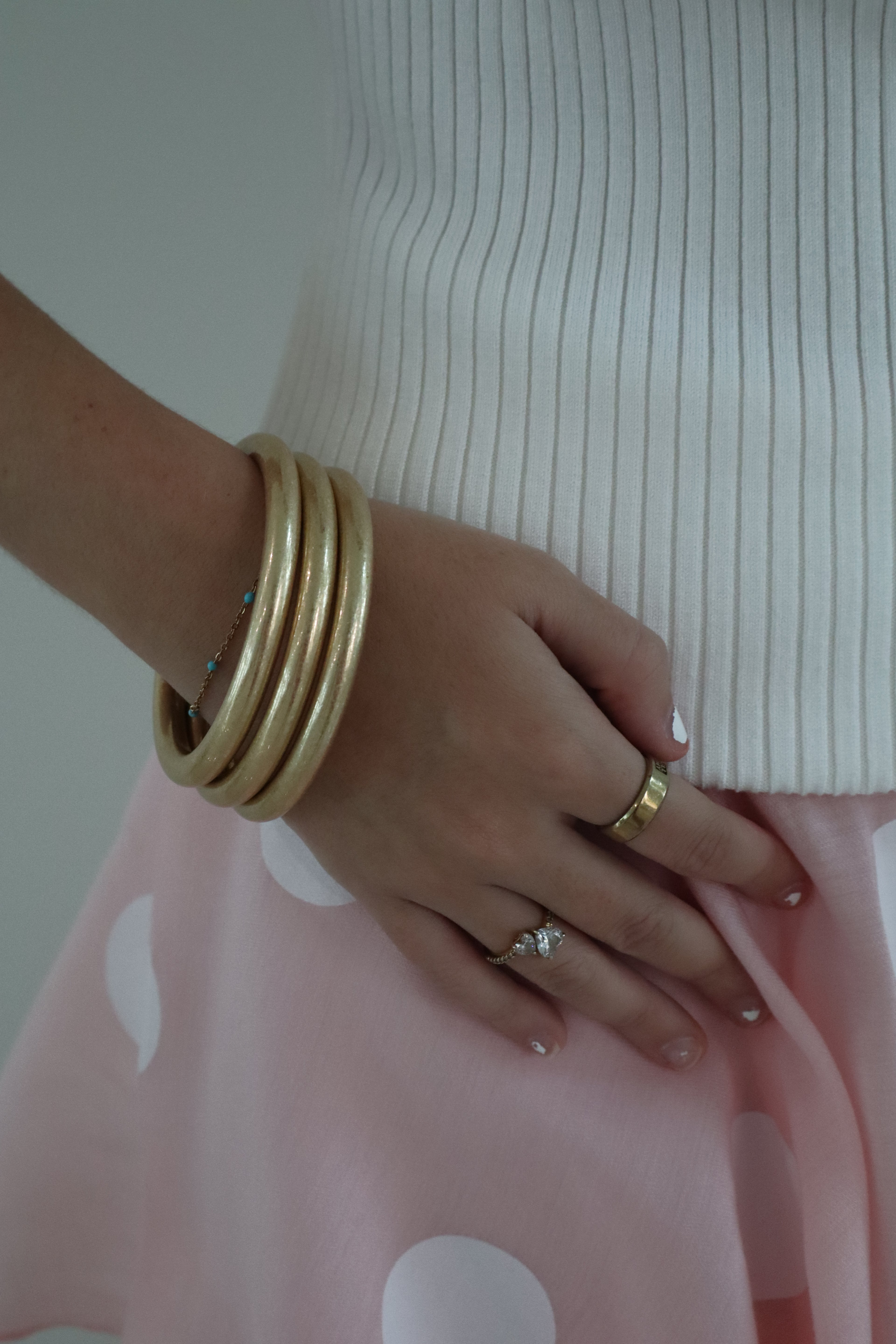 Matte Gold Bangle Set of 3