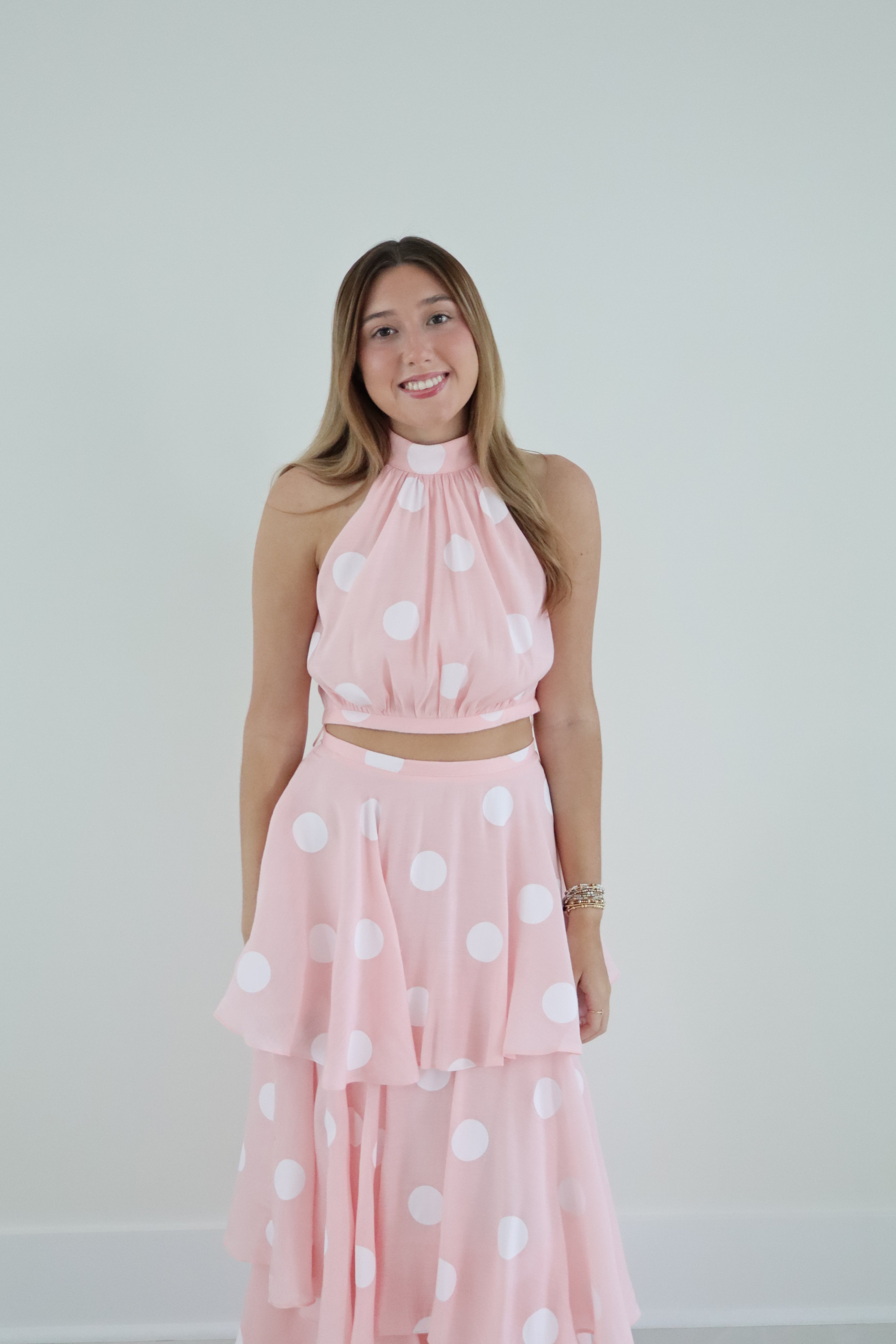 Pink Polka Dot Set
