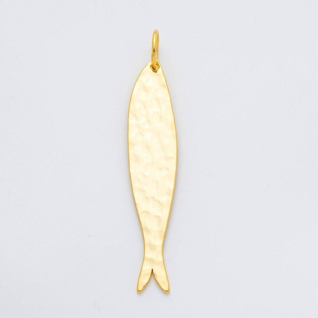 18K Gold Filled Sardine Fish Charm