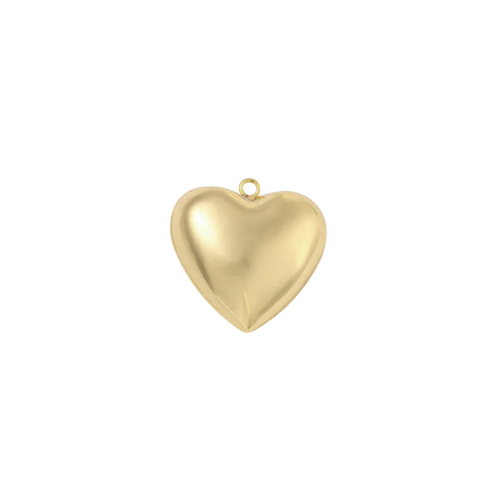 Gold Embrace Heart Charm