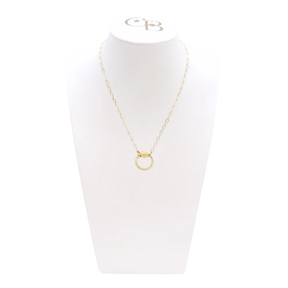 Christie Necklace Round Bella Carabiner 20”
