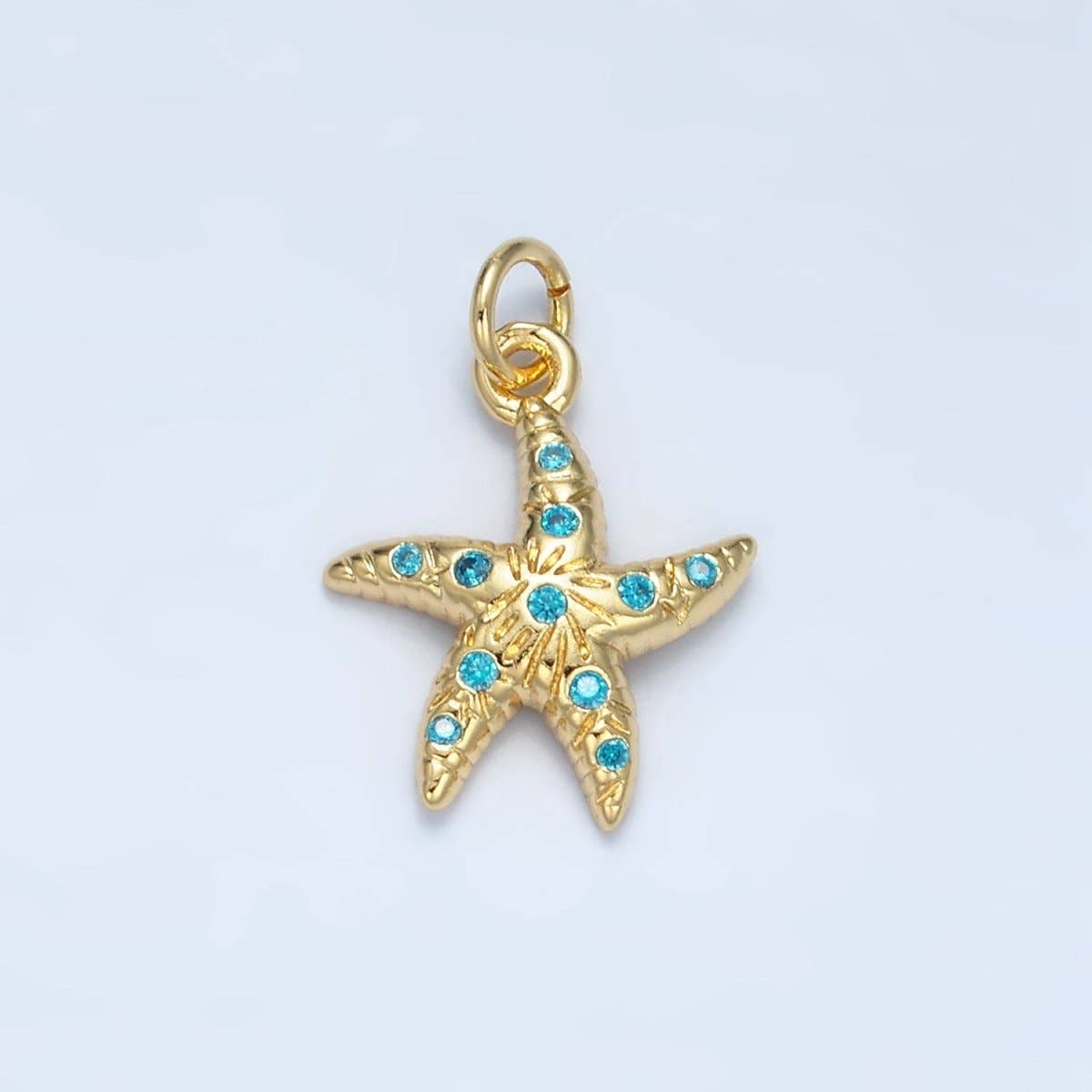 24K Gold Filled Blue Starfish