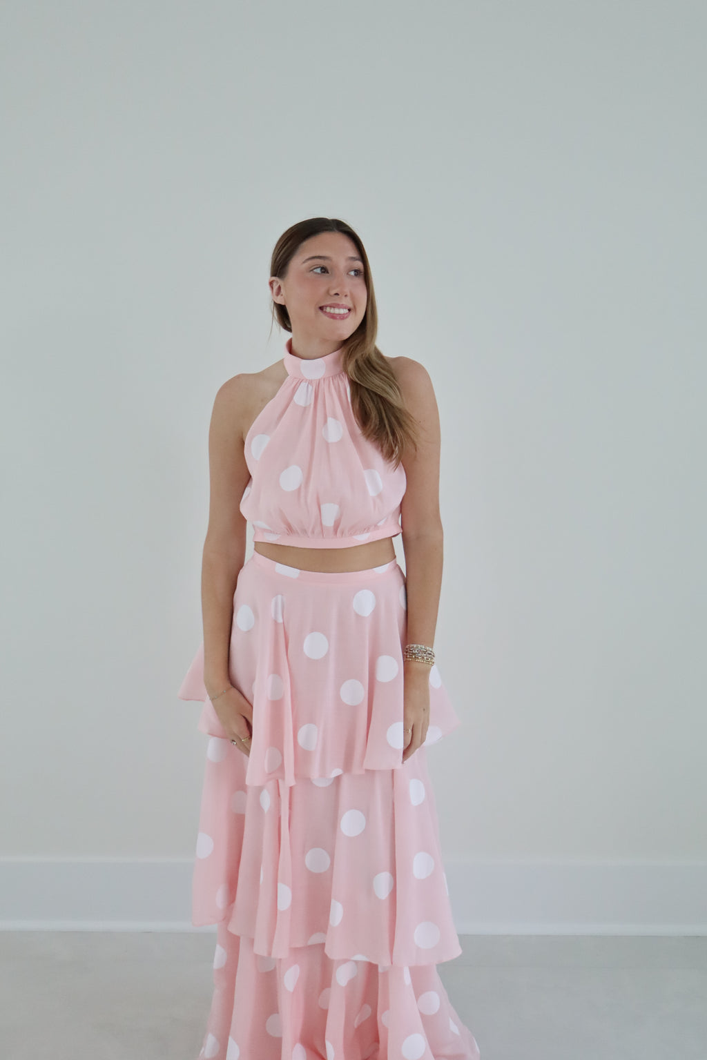 Pink Polka Dot Set