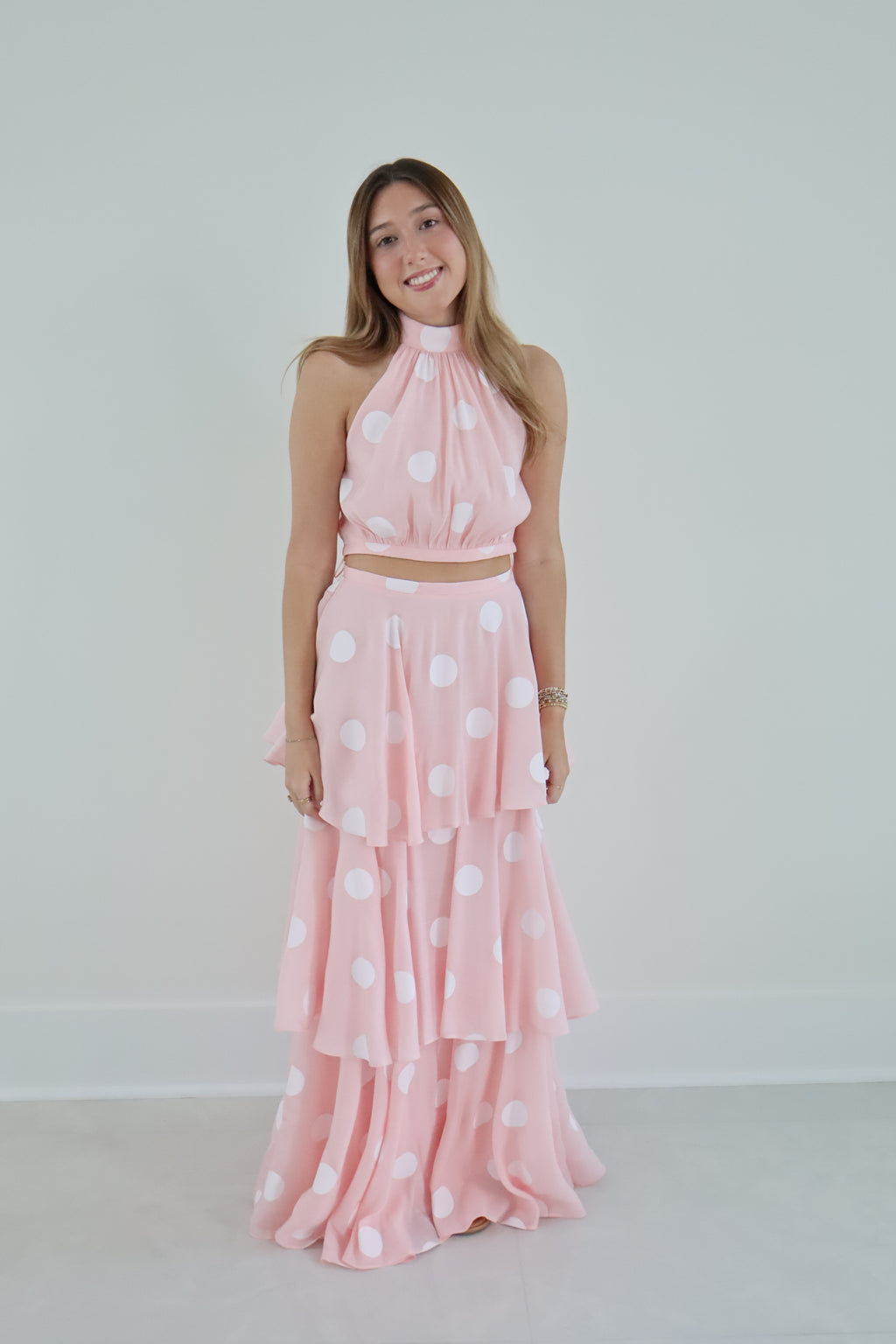 Pink Polka Dot Set
