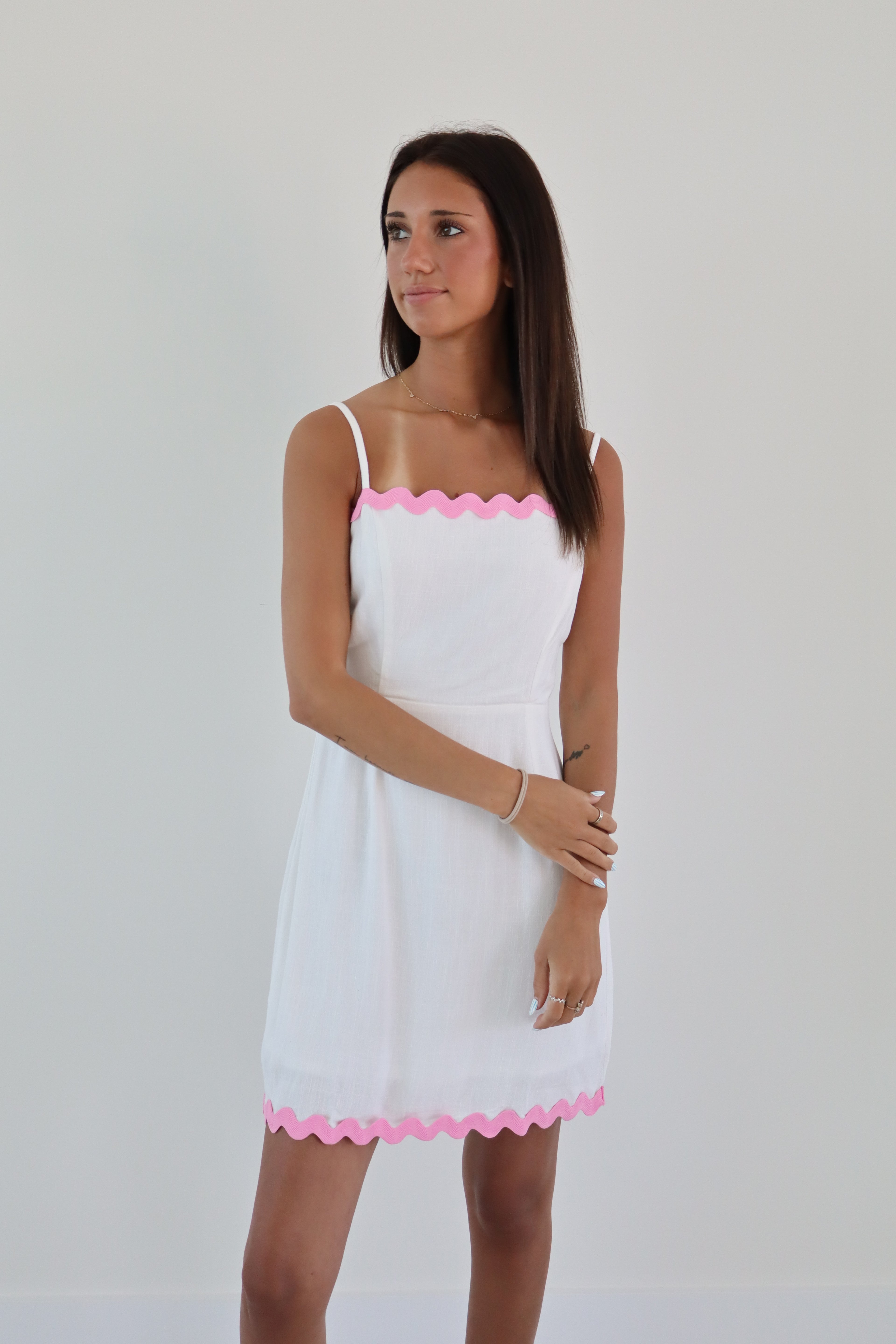 Wave Linen Dress
